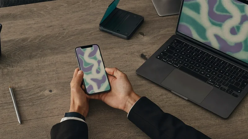 Smartphone und Laptop nebeneinander bei der Entwicklung einer mobilen App